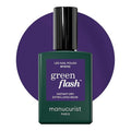 Manucurist Green Flash Gel Polish - Mystic (Deep Purple Blue) - UV & LED Gel Nail Polish - 12-Free, Bio-Sourced (84%) - Professional Manicure - 15 ml