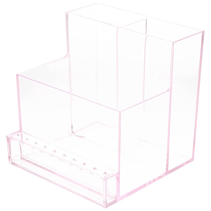 1pc Nail Polishing Machine Storage Holder for Grinding Display Base for Manicure Tools Organizes Your Workspace Suitable for Home Elegant Transparent Design