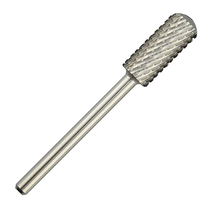 C & I Small Barrel Smooth Top Nail Drill Bit, Safety Round Top, Professional Electric File for Manicure Drill Machine, Remove Nail Gels, Acrylics, 3/32” (Coarse – C)
