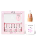 Kiara Sky Gelly Tips Starter Kit | Includes Prep, Primer, Builder, Top Coat, Tips | Stiletto Short