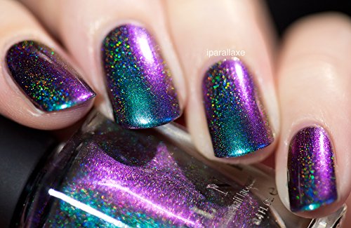 ILNP Hush (H) - Teal, Blue, Violet, Orange, Red Holographic Ultra Chrome Color Shifting Nail Polish