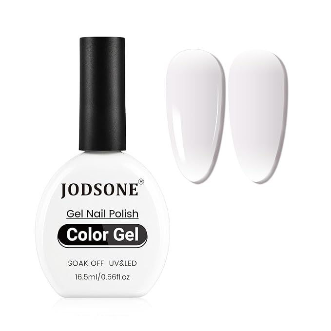 JODSONE Gel Nail Polish Ash Gray U V 16.5ml LED Soak Off Nail Color for Home Manicures Ash Gray Lacquer for Solid Designs Gift for Women