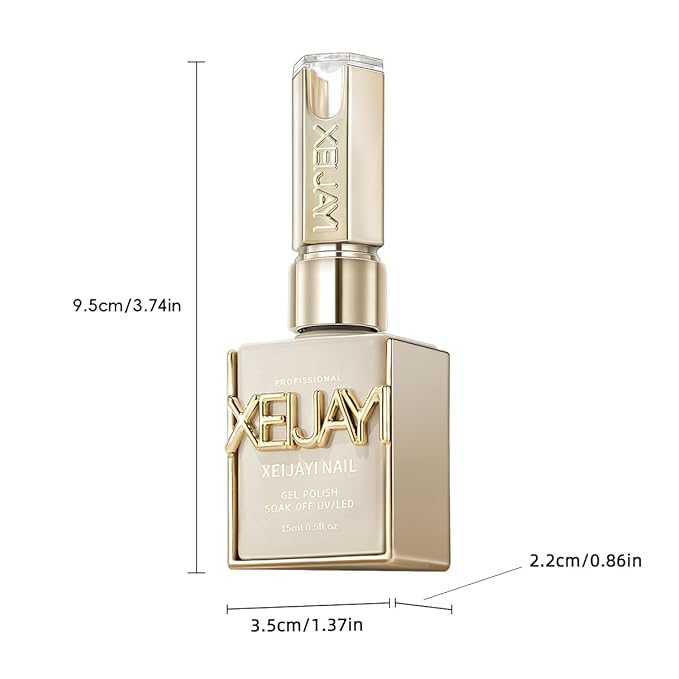 Xeijayi Clear Builder Gel for Nails 15ml – Soak-Off UV/LED – Strengthening “Builder in a Bottle” – Nail Extension & Overlay – Self-Leveling, Quick Cure, Chip-Resistant, Professional Gel (2, 15 ml)