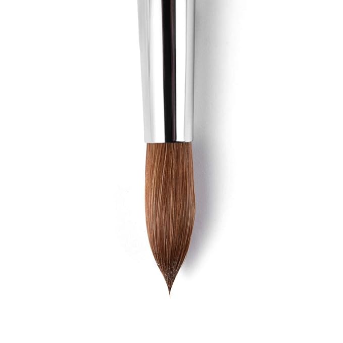 KADS 100% Kolinsky Sable Acrylic Nail Art Brush Red Wood Pen Nail Brush Size 12# 14# 16# 18# 20# Nail Art Manicure Tool Set (size14)