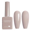CANNI Nude Gel Nail Polish, 1Pcs Nude Light Brown Gel Polish Color Nail Polish High Gloss Soak Off U V Nail Manicure Salon DIY at Home