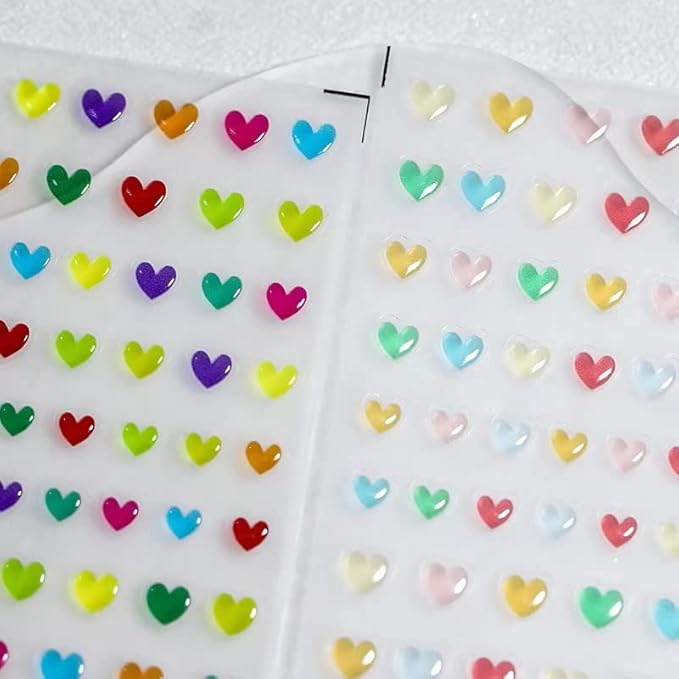 Dedyel Colorful Jelly Nail Stickers Flowers Cute Lines Peach Design Self Adhesive Nail Stickers for Women Girls Kids Nail Art Decoration