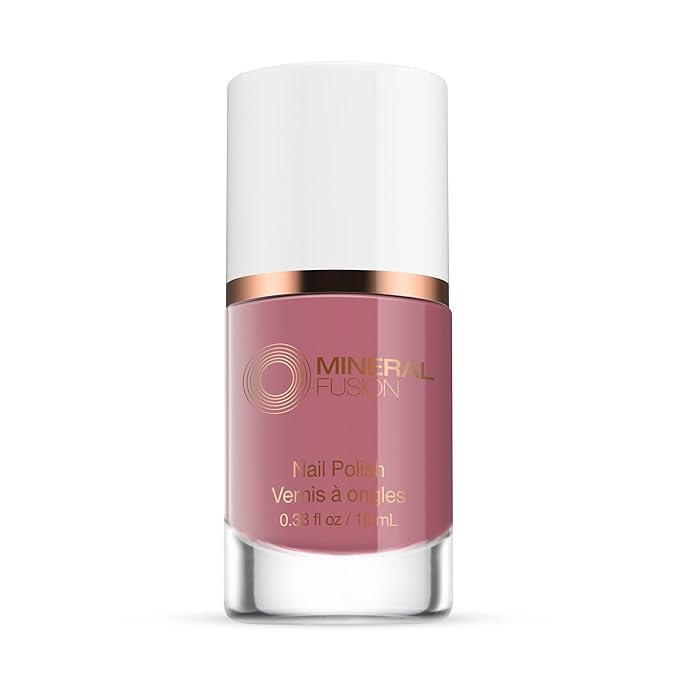 Mineral Fusion Nail Polish, Mauve Rose Pink, Flirtini Flirtini 0.33 Fl Oz (Pack of 1)