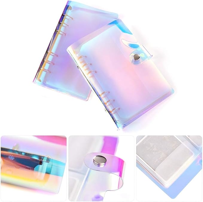 KADS 6 Nail Stamping Plates Set +1 Nail Template Organizer Case Nail Stamp Set Nail DIY Tool