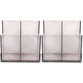 2pcs Nail Art Polisher Holder Manicure Grinding Rack Storage for Nail Drill Bits Easy to Clean Display Box Design
