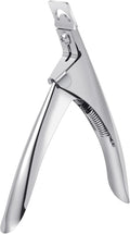SUMAJU Professional Acrylic False Nail Clippers for Acrylic Nails Nail Tip Cutter Nail Manicure Tool (Silver)