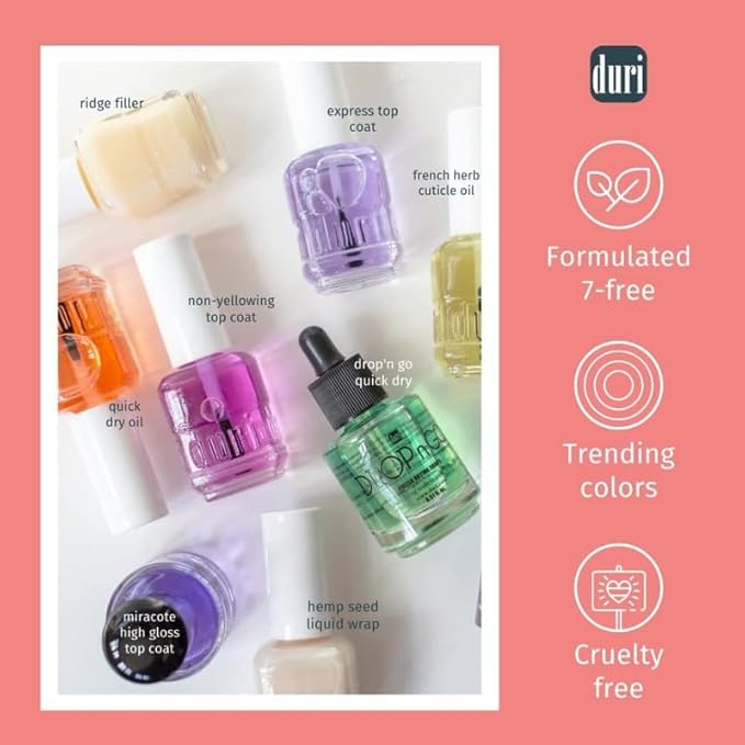 Duri Cuticle Oil, Soften and Condition for Hydration, Professional and at Home Use, 0.45 Fl Oz (Herbatherapy)