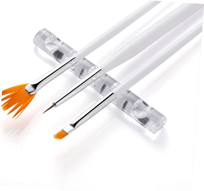 5pcs Nail Art Transparent Pen Holder Nail Tech Accessories Fountain Pen Holder Nail Art Brush Organizer Nail Art Accessories Nail Art Pen Rest Nail Beauty Penholder