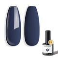 modelones Blue Gel Nail Polish Navy, Dark Blue Deep Color Soak Off LED UV Lamp DIY Nail Manicure Art Design 15ML