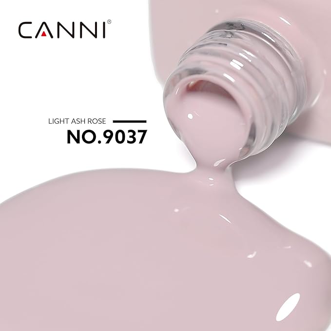 CANNI Nude Gel Nail Polish, 1Pcs Nude Pink Gel Polish Color High Gloss Soak Off Nail Manicure Salon DIY