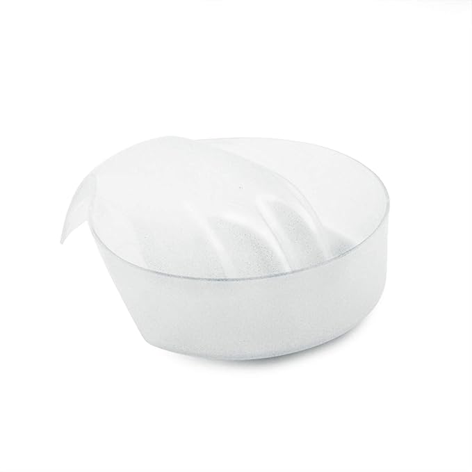 KADS 1pc Nail Art Hand Wash Remover Soak Bowl DIY Salon Glitter Nail Spa Bath Treatment Hand Resurrection Care Bowl (White)