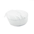 KADS 1pc Nail Art Hand Wash Remover Soak Bowl DIY Salon Glitter Nail Spa Bath Treatment Hand Resurrection Care Bowl (White)