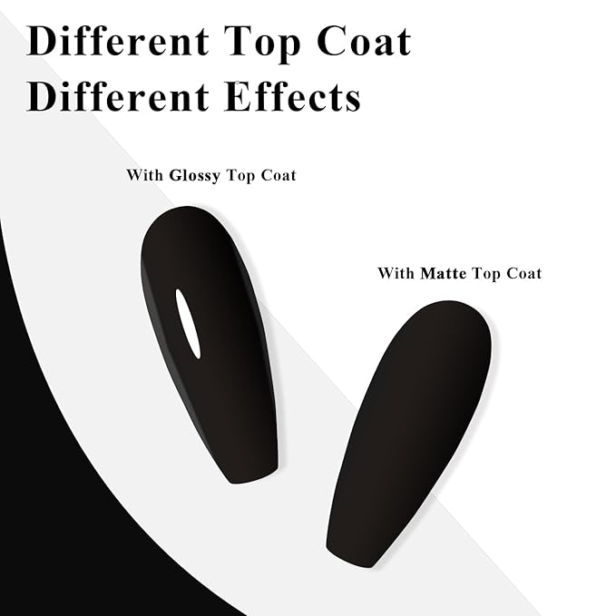 Imtiti 10ML Black Gel Polish Soak Off LED UV Nail Gel DIY at Home Salon Art Gift for Women 1PCS