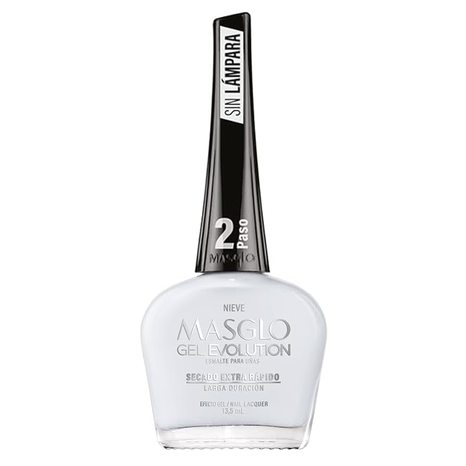 MASGLO GEL EVOLUTION Nail Polish Gel Effect, No UV/Led Lamp Required, Duration up to 12 day, 3 PCs Shades Of Colors - Effecto Gel sin necesidad de lampara UV/Led, hasta 12 dias de duracion