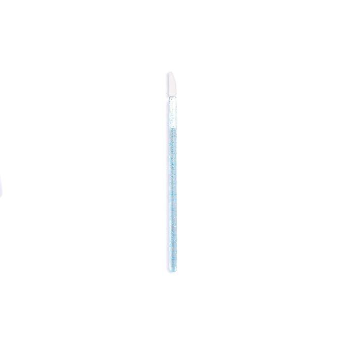 600 Pieces Disposable Lip Applicators – Lint-Free Versatile Doe Foot Makeup Wands for Lip Gloss, Lipstick, Lash Extensions, Beauty Starter Kits Essential (600 Brushes, Blue Crystal)