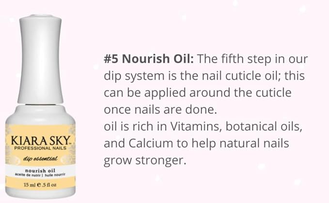 Kiara Sky Professional - Dip Manicure Nail Liquid Essentials - Long Lasting Nail Gels - Beauty Essentials Nail Design for Nail Art - Dip Liquids for Dip Manicure 0.5 fl oz, Essentials Kit Steps 1-6