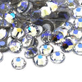 Dowarm 1440 Pieces SS16 Flatback Crystals, 4MM Flatback Nail Crystals for Craft, Dance Costumes, Non Hotfix Rhinestones (SS16 / 4MM, Blue Moonlight)