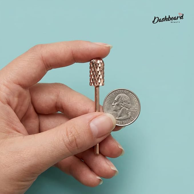 Dashboard Beauty Nail Drill Bit - Large Rounded Barrel Bit with 2 Way Rotate use for Right & Left - 3/32" Shank Compatible with Any Efile Nail Drill - Ensure Safe Experience for Customers (X Coarse)