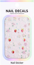 Magrace Flower Nail Stickers for Spring 1 Sheets 5D Self-Adhesive Nail Art Decals for Women Flower Stickers Decoration