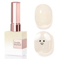Double Rhythm 0.50 OZ Translucent Gel Polish Same Color Same Bottle Sheer Pastel Neutral Natural Milky 15 ML Jelly UV Nail Art DIY at Home (Beige-A1621)