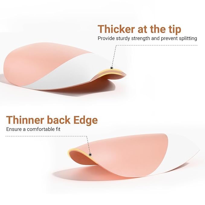 Gel French Tip Nails Short Coffin French Tip Press on Nails SXVME White French Nail Tips 300Pcs Pre-applied Tip Primer Natural Nude Pink Fake Nails Extensions Gel Nail Kit for Women Girls DIY