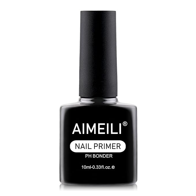 AIMEILI Nail Prep Bond Primer, U V LED Gel Foundation for Acrylic Powder and Builder Nail Gel