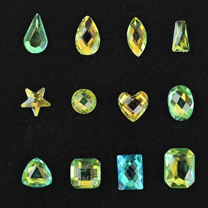 100PC Flatback Trapezoid Rhinestones Nail Art Rhinestones AB Crystals Glass Stones 3D Nail Jewelry Accessories