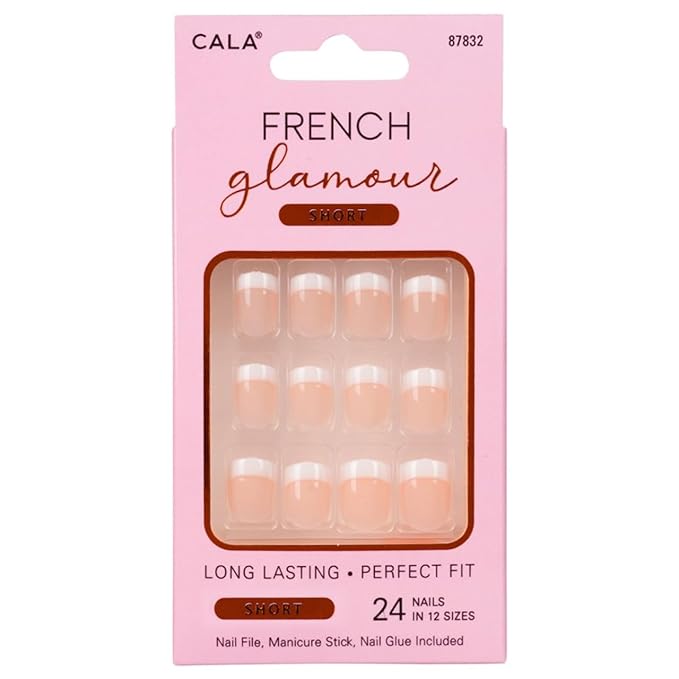 Cala French glamour 87832 nail kit 24 count, 24 Count