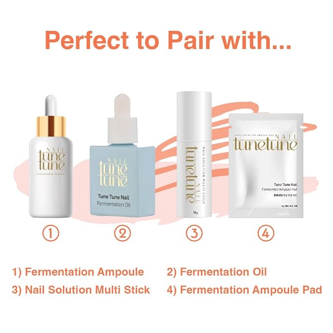 Fermentation Ampoule Pad | Nail & Cuticle Treatment Wipes | Vegan Hydrating Nail Care | Fermented Herbal Extracts | Easy Daily Nail Repair | Korean Beauty On-the-Go | 10Pcs