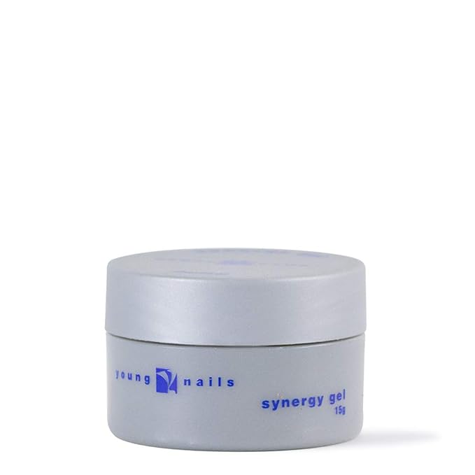Young Nails Synergy Gel System, Foundation Gel - Builder Gel Base Coat, Superior Adhesion & Strength, Hard Gel Base Coat - Base Gel, Clear, 15g