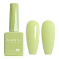 CANNI Pastel Green Gel Nail Polish, 1Pcs Sage Light Green Gel Polish Color High Gloss Soak Off Manicure Salon DIY