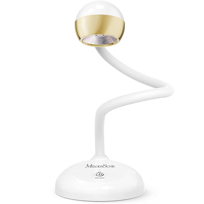 MelodySusie Gooseneck Cordless UV Nail Lamp with Adjustable Light Angle, S-Pro09M 2-in-1 Rechargeable Fast Curing Nail Dryer Cures All Gels, Especially Rhinestone Glue & Liner Gel Polish