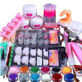 BLIFF Acrylic Nail Kit for Beginners with Everything Professional, 12 Glitter Acrylic Powder Women Nail Art Gifts DIY Decoration Tool