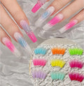 Gradient Pat Pat Gel, 9 Colors Ombre Gel Nail Polish with Nail Sponges & Airbrush Stencils for Ombre Gel Airbrush Nails, Y2K Pallet Patting Gels for Nails