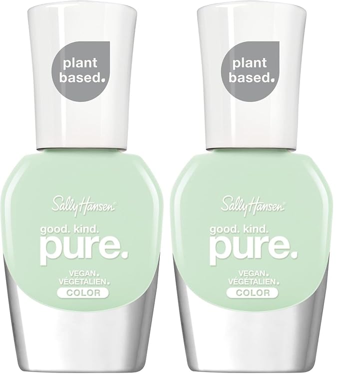 Sally Hansen Good.Kind.Pure Nail Polish, Mint Refresh, Pack of 2, Packaging May Vary
