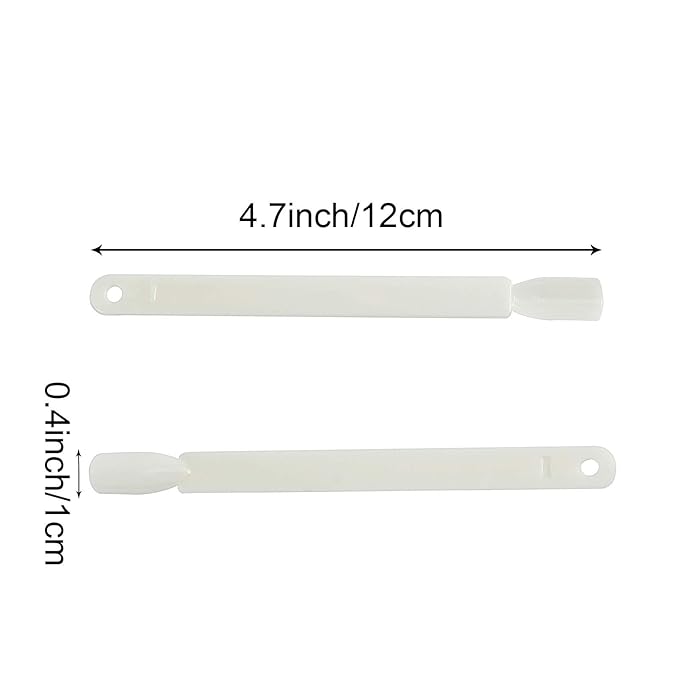 ZOENHOU 150 Nail Swatches, Plastic Nail Art Sample Sticks with Ring for Professional Use, Home DIY Art Supplies