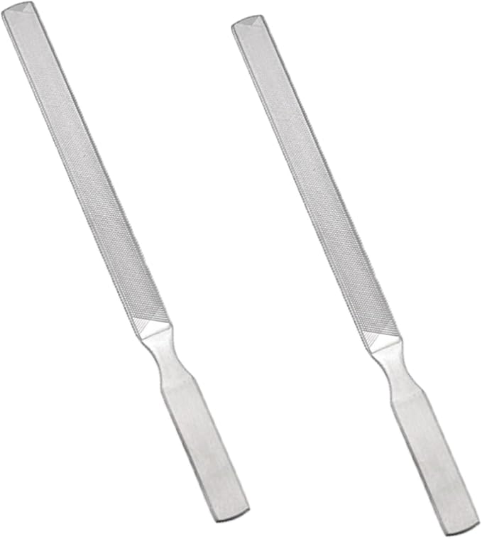 Diamond Dust Nail File - Stainless Steel Nail Dresser Nail Buffering Files - 9 Inch (5inch- 130-4)