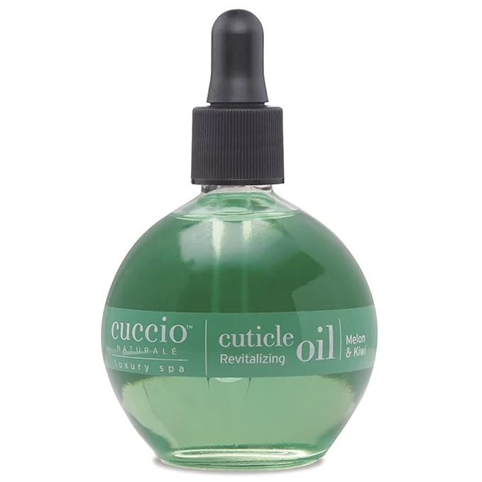 Cuccio Naturale Melon & Kiwi Revitalizing Cuticle Oil, Lightweight Fast-Absorbing Hydrating Nail & Cuticle Conditioner, Cold-Pressed Oils + Vitamin E, 2.30 Fl Oz