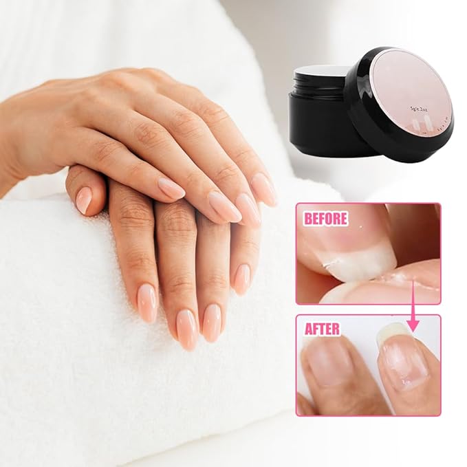 Nail Repair Protection Gel, New Nail Repair Kit for Split Natural Nails, Instant Cracked Nail Repair Gel, Broken Nails Repair Kit for Natural Nails, Easy Quick Fix for Home Use
