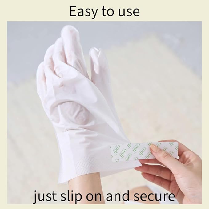 Relaxing Aroma Hand Mask 6 Pairs | Natural Scent | Soothes & Hydrates Dry Hands | Hydrating Hand Treatment for Rough Skin & Dry Cuticles | Home Spa Gloves | Korean Skincare (Peppermint)