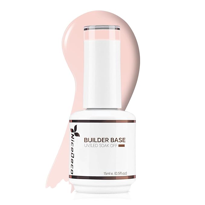 Nicedeco Hema Free Builder Nail Gel Polish 15ML - Cruelty Free Vegan 8 in 1 Builder Gel Strengthener Extension