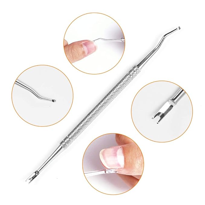 Manicure Tools Pedicure Tools-Multi-Function Double End Nail Lifter, Ingrown Toenail Tool, Callus Remover and Trimmer Cutters Nail Tools with 100% Stainless Steel with Non-Slip Handle