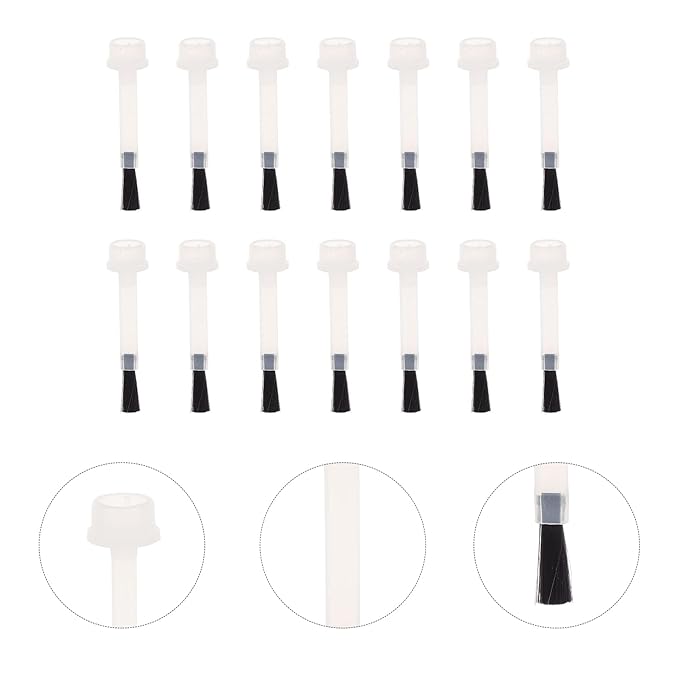 Beaupretty Mini Nail Polish Brush Replacement Set 20Pcs Portable Nail Art Brushes for Precise Gel Polish Application and Diy Design Detailing