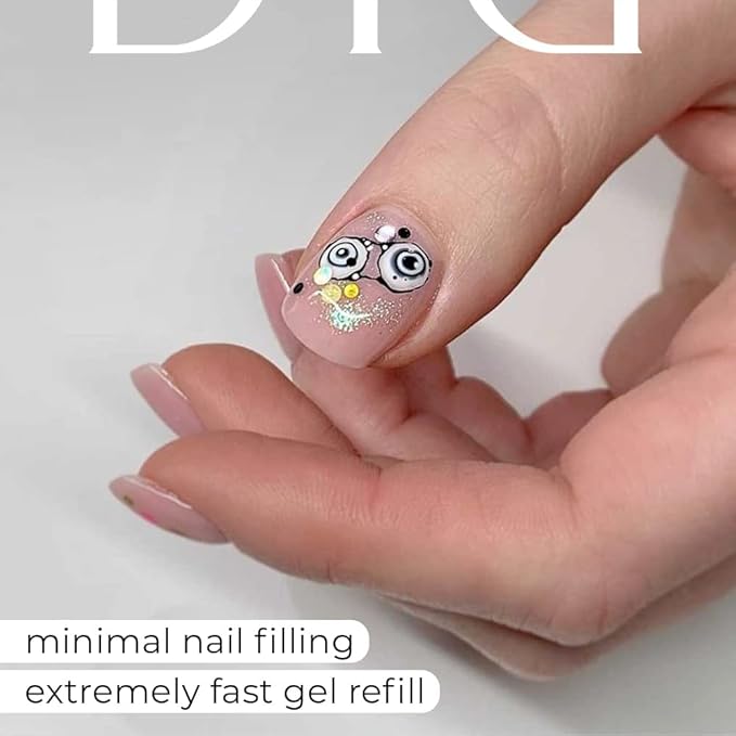 Didier Lab - Premium Gel Liquid Pink Glass - Builder Gel in a Bottle - Nail Extension for up to 5mm - Viscous - Easy Application - Suitable for Beginners - For UV Lamp – French Manicure – Pink Colour