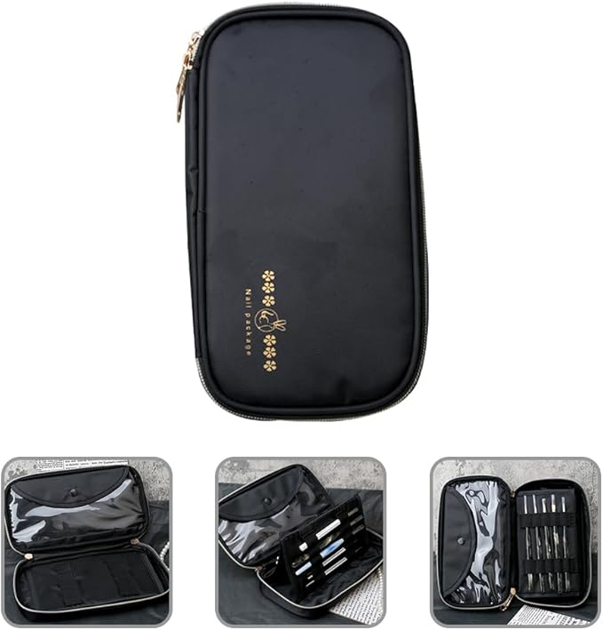 Nail Brush Storage Storage Tote Container Bag Manicure Pouch Manicure Pen Holder Art Painting Pen Pouch Nail Art Brush Case Fabric