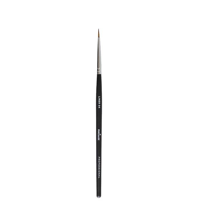 Pink Mask Liner Brush 04 - Professional Brush for Efficient Filling of Large Areas in Nail Art